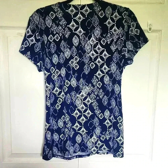 Peter Nygard Women's Stretchy Short Sleeve  Blouse - Size M/L - Picture 8 of 8